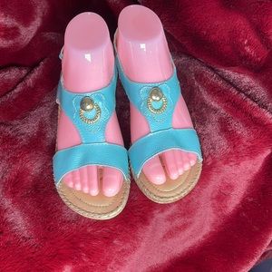 Reindeer leather sandals size 37